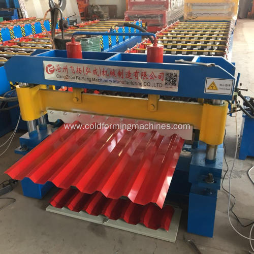 Zinc colored steel metal roof sheet machine